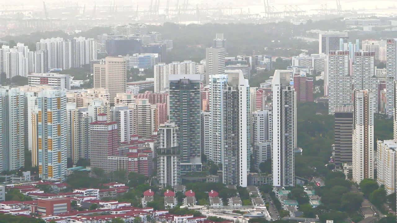 싱가포르 시의 스카이라인