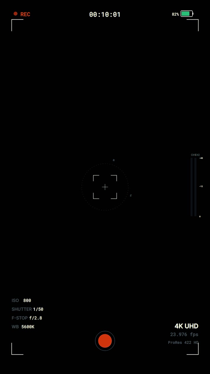 Digital Camera Recording Interface Overlay
