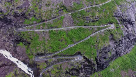 Troll's-Path-Trollstigen-or-Trollstigveien-winding-mountain-road.