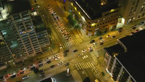 Centro-De-Los-ángeles-|-Hora-De-La-Noche-|-11-Y-Olímpico-|-Vista-Aérea