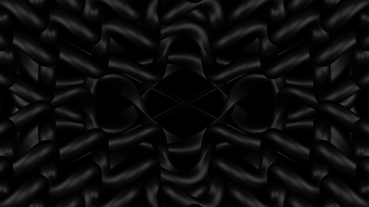 Intreccio di spirali sulla superficie nera