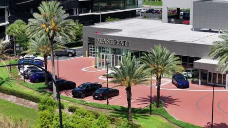 maserati dealership with luxury cars