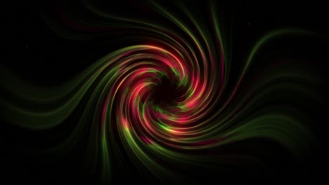 abstract background. bright swirl. the concept of space - time. green red color. 3d animation.