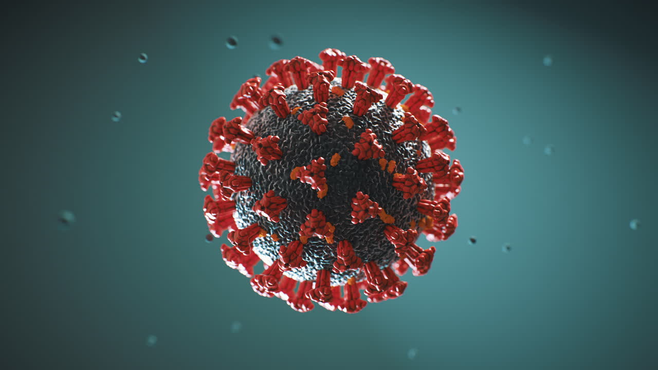 Coronavirus (COVID-19) animation 4K Looping