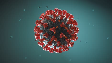 coronavirus (covid-19) animation 4k looping