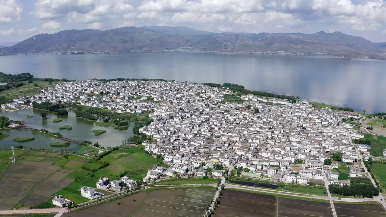 중국 유난 주의 달리 (dali) 의 과 마을.