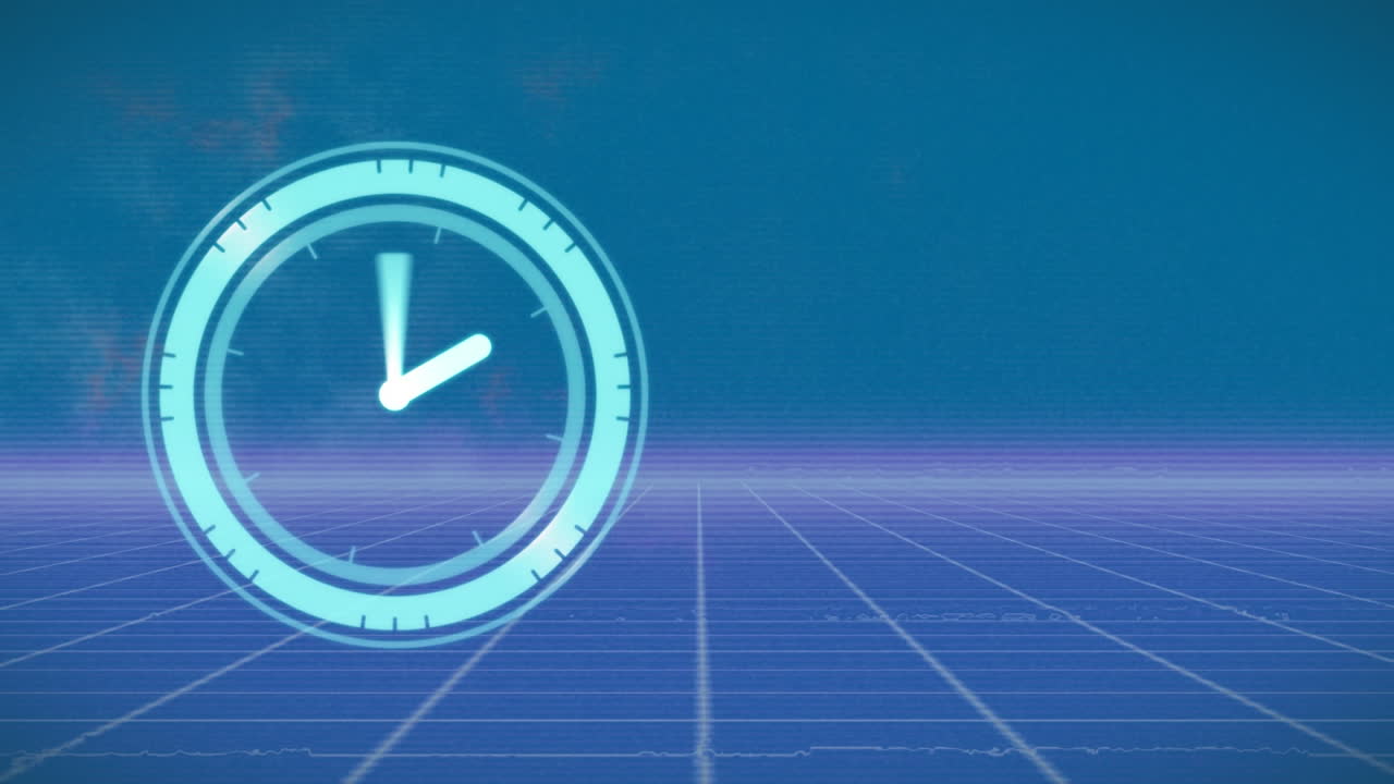 Animation of moving clock and interference over moving clock