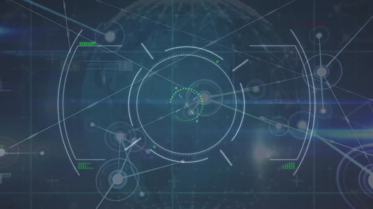 animación de la red de conexiones en todo el mundo