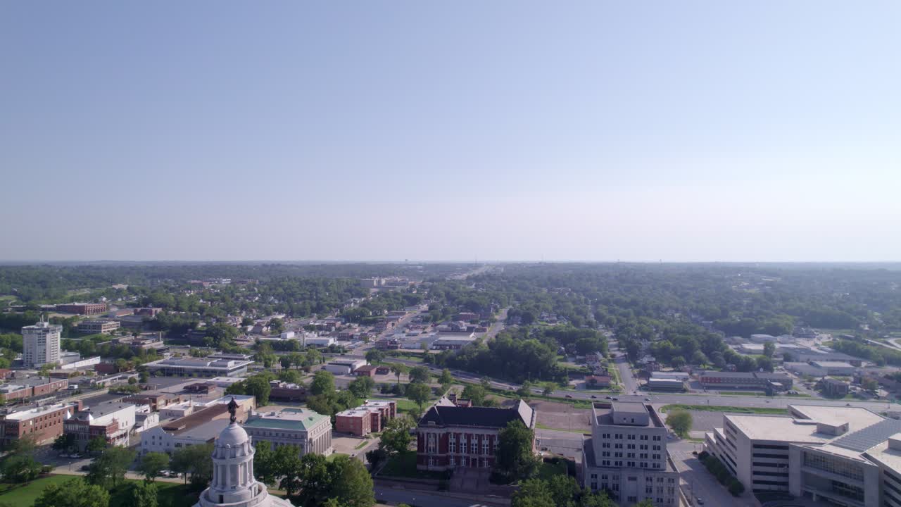 Experience the beauty of Jefferson City's government facilities and the impressive Capitol dome from the air.