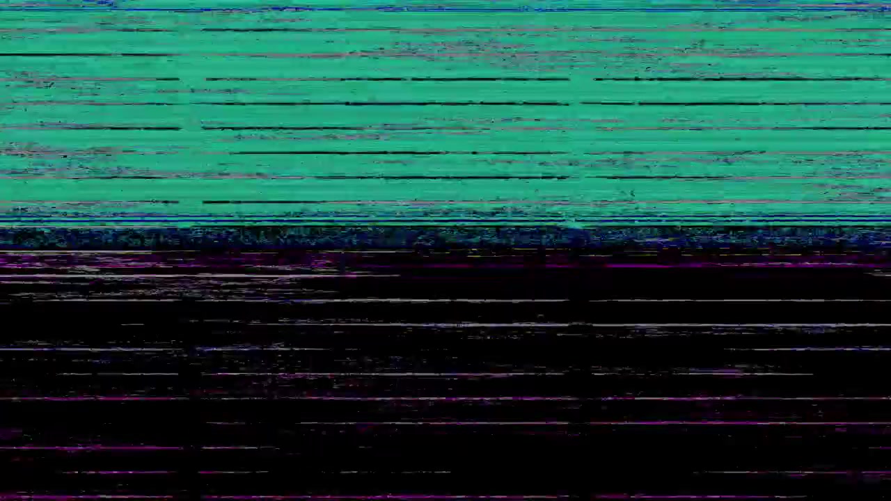 Digital Glitch Effect with Horizontal Lines and Color Distortion