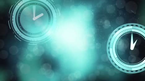 relojes moviéndose sobre un fondo negro