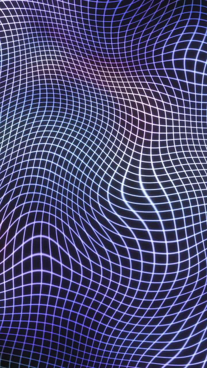 Abstract Grid Pattern with Psychedelic Colors