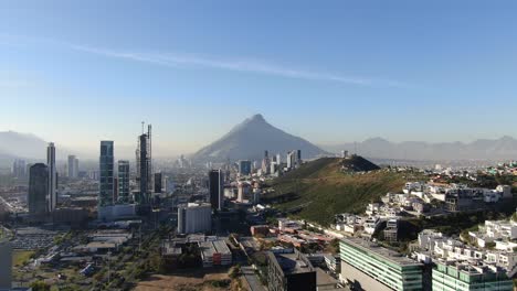 monterrey city footage with drone