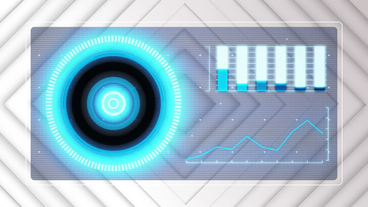 Animation of scope scanning and white shapes