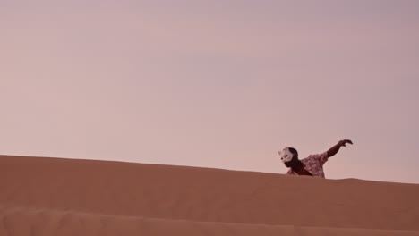 cinematic experience of african american dancing in the desert