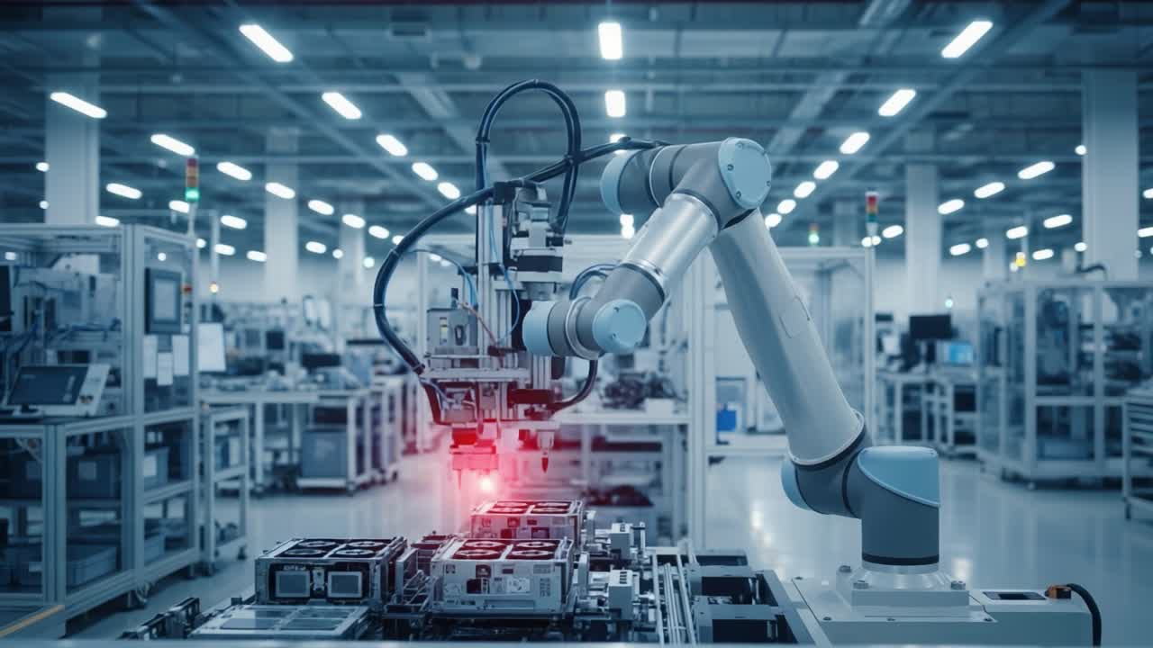 Advanced Robotic Automation in High-Tech Manufacturing Environment: A Collaborative Robot System Performing Precision Tasks with Laser Guidance and Component Assembly
