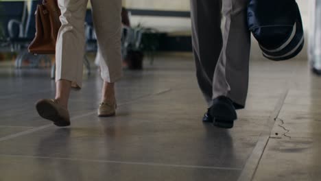 people walking through airport