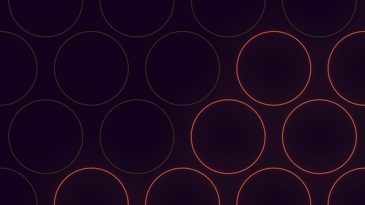 Vibrant yellow circular pattern with flowing lines