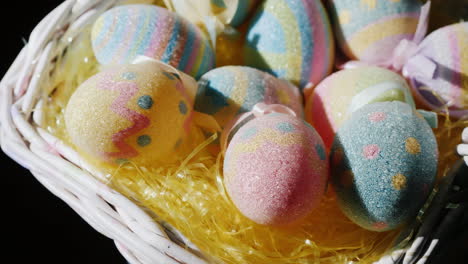 basket with decorative easter eggs 01