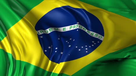 waving brazilian flag