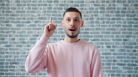 man having an idea