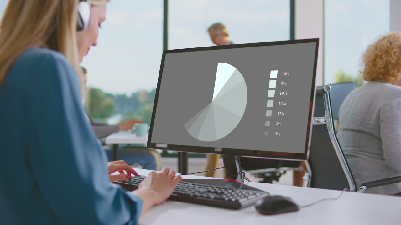 Business People Working on Computers