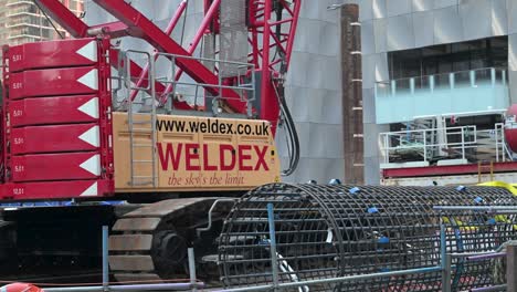 weldex crane at a construction site