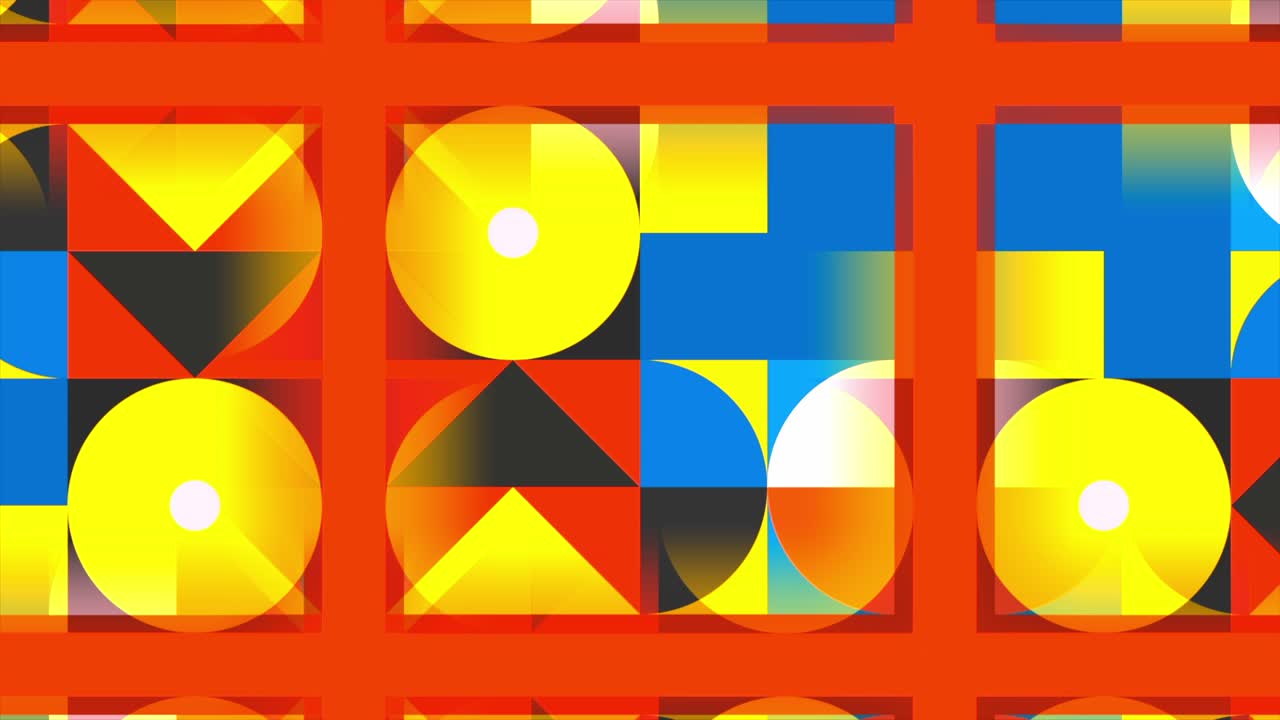 patrón geométrico abstracto con formas coloridas