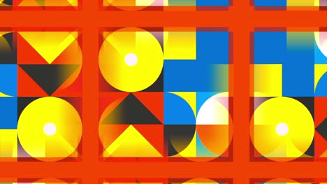 abstract geometric pattern with colorful shapes