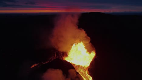 islandia fagradalsfjall volcán erupción drone aéreo