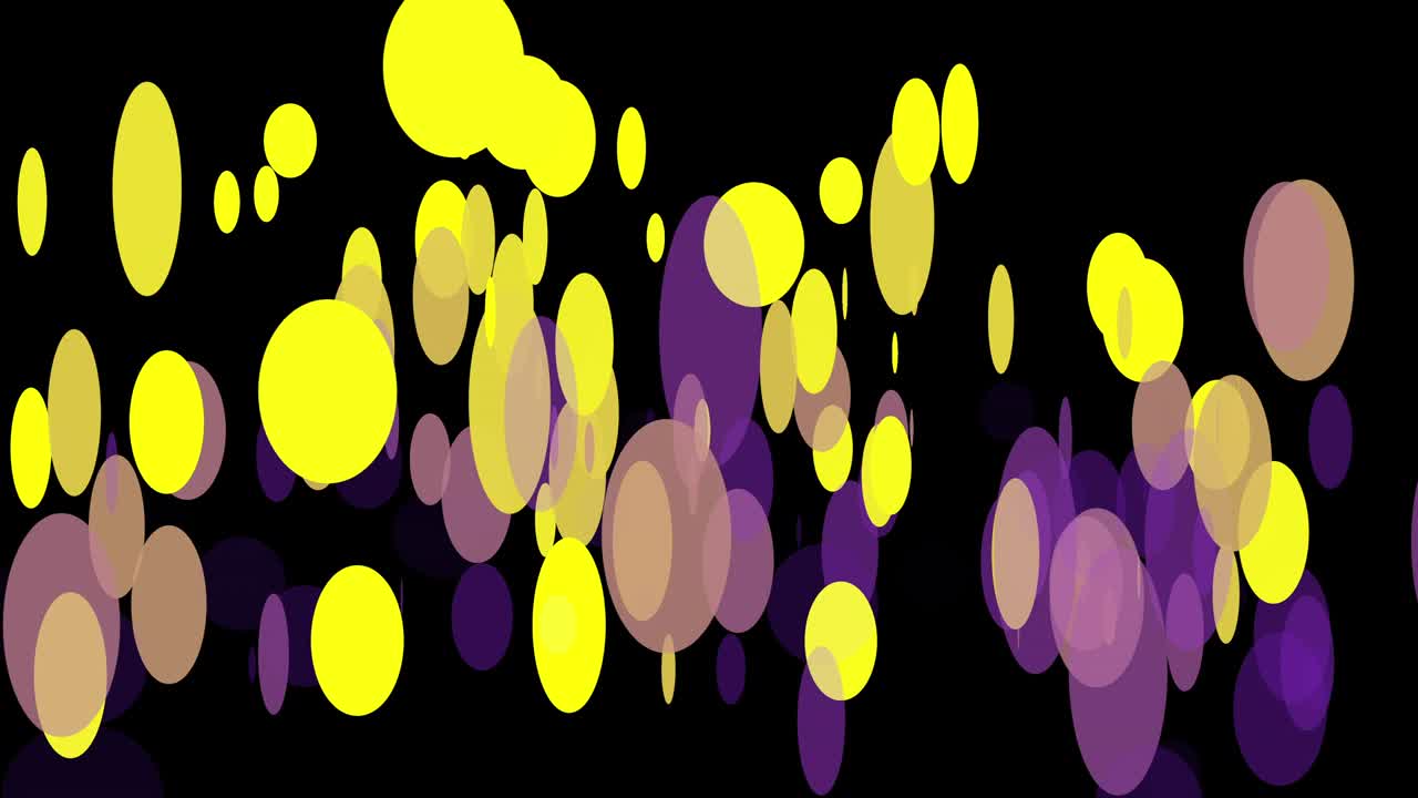 Black background with moving circles