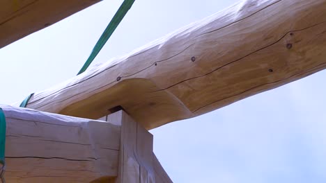 construcción de cabañas de madera