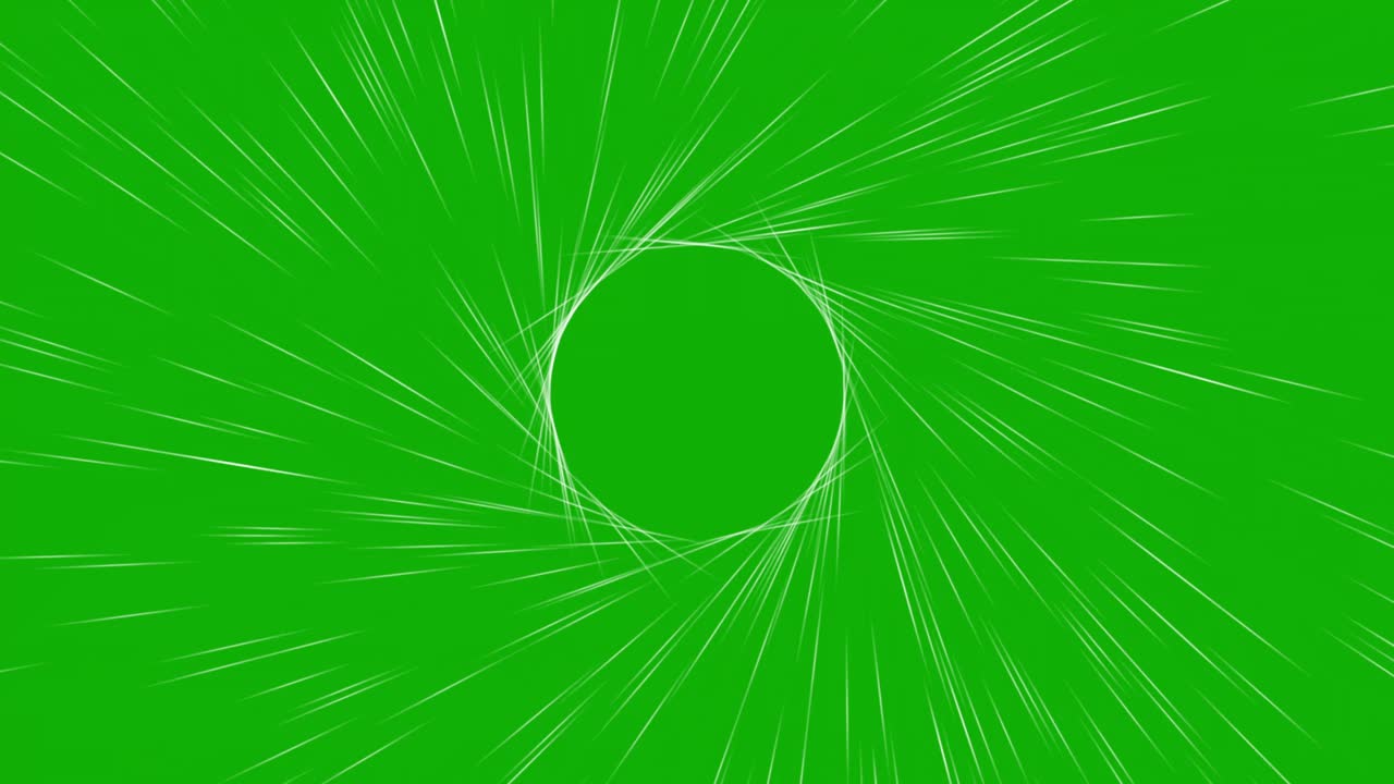 녹색 화면 배경으로 마법 포털 모션 그래픽