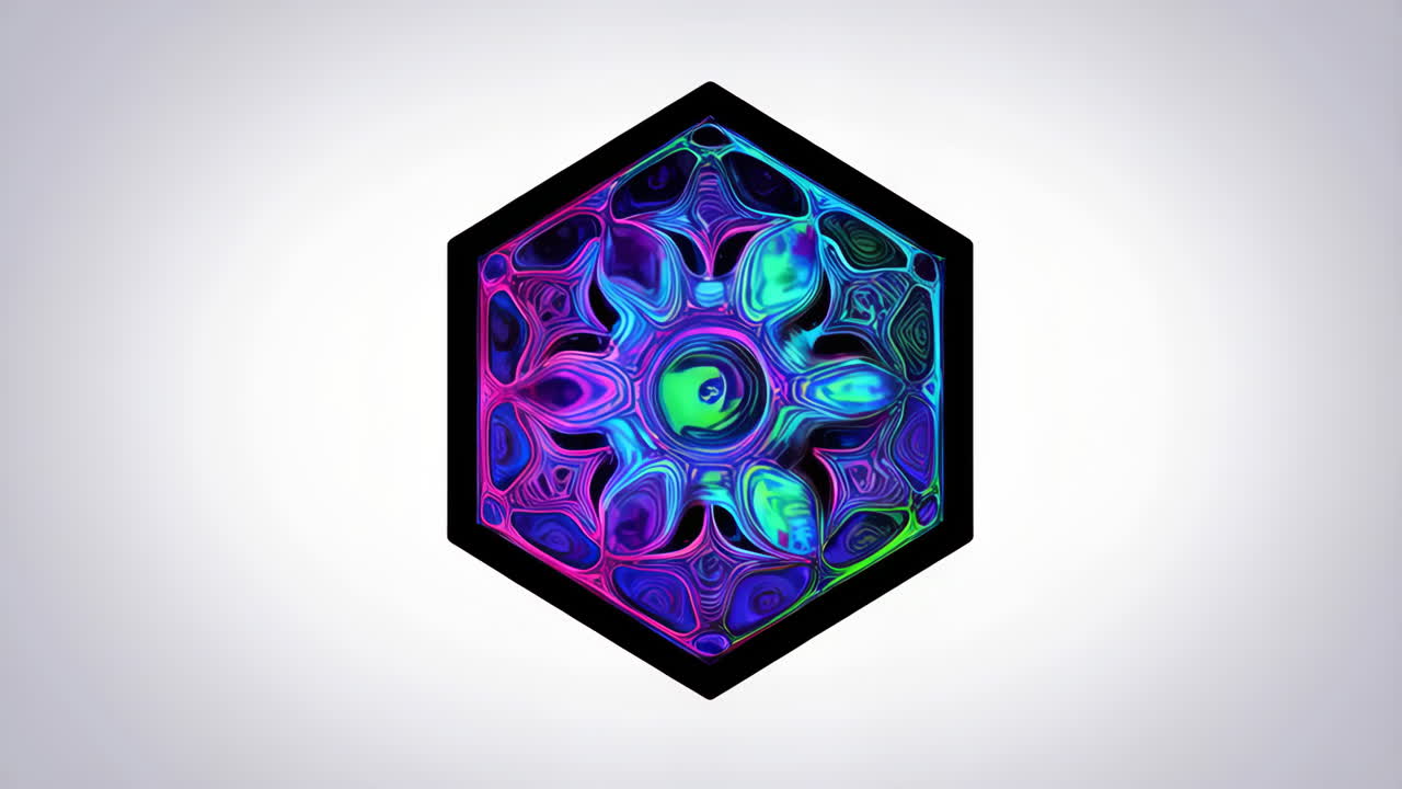 Abstract Hexagon Art