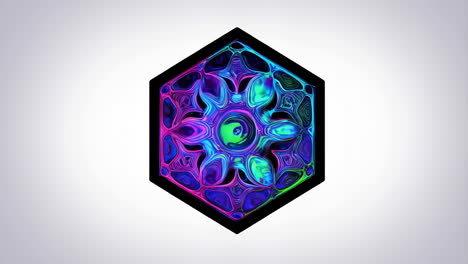 abstract hexagon art
