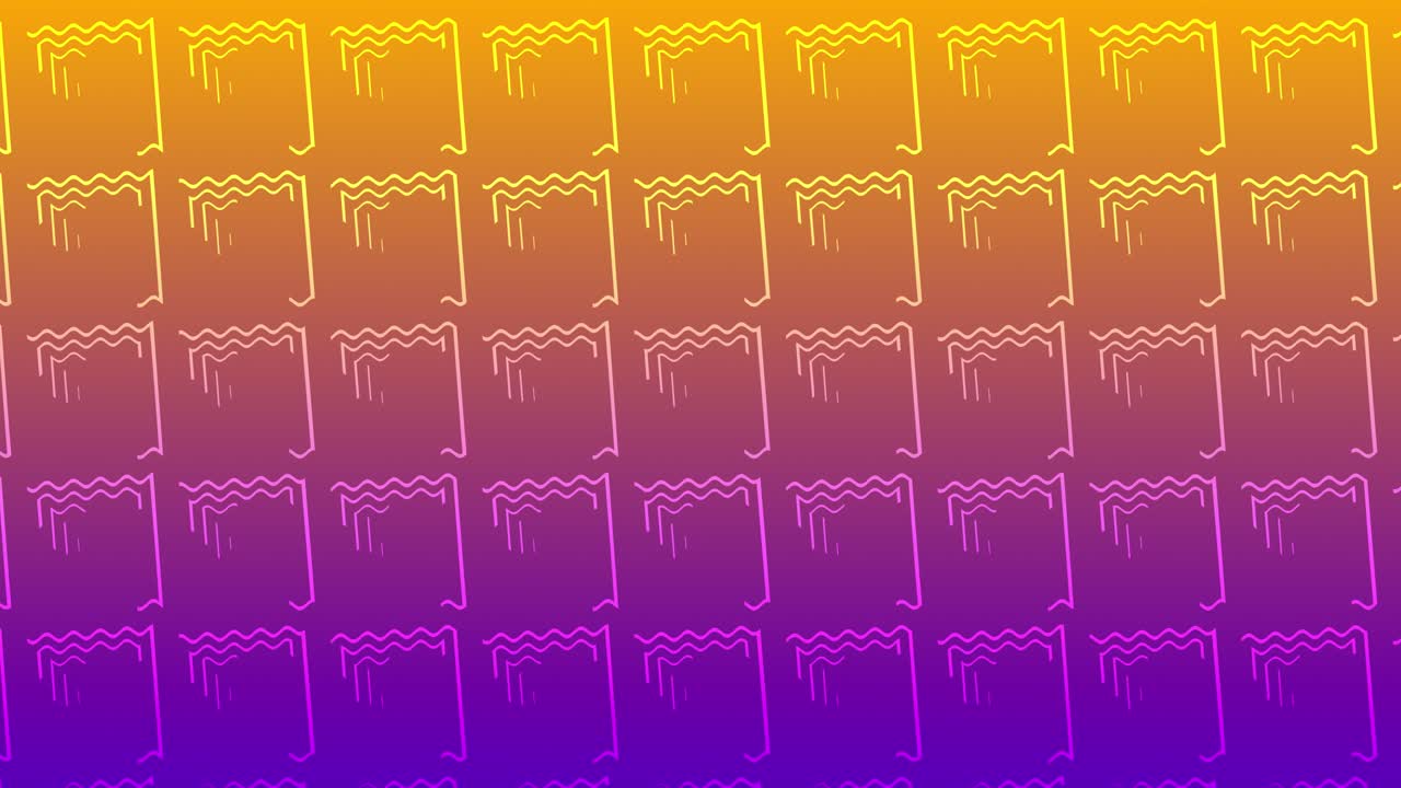 líneas arrugadas ilusión trippy rotación animación gradiente fondo forma giratoria efecto visual 3d gráficos de movimiento abstracto dinámico digital color naranja púrpura