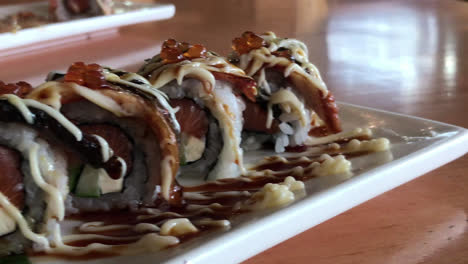 eel sushi roll - japanese food style