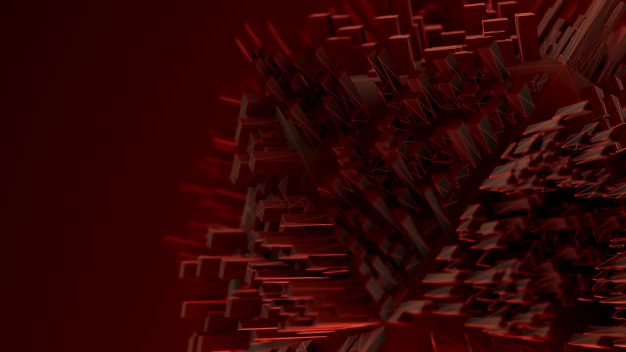 el fondo de un objeto 3d en movimiento - video de stock en bucle