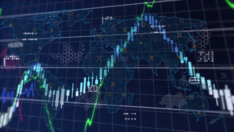 Animation-Der-Finanzdatenverarbeitung-Auf-Dunklem-Hintergrund