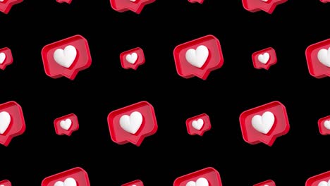 social media like icons pattern