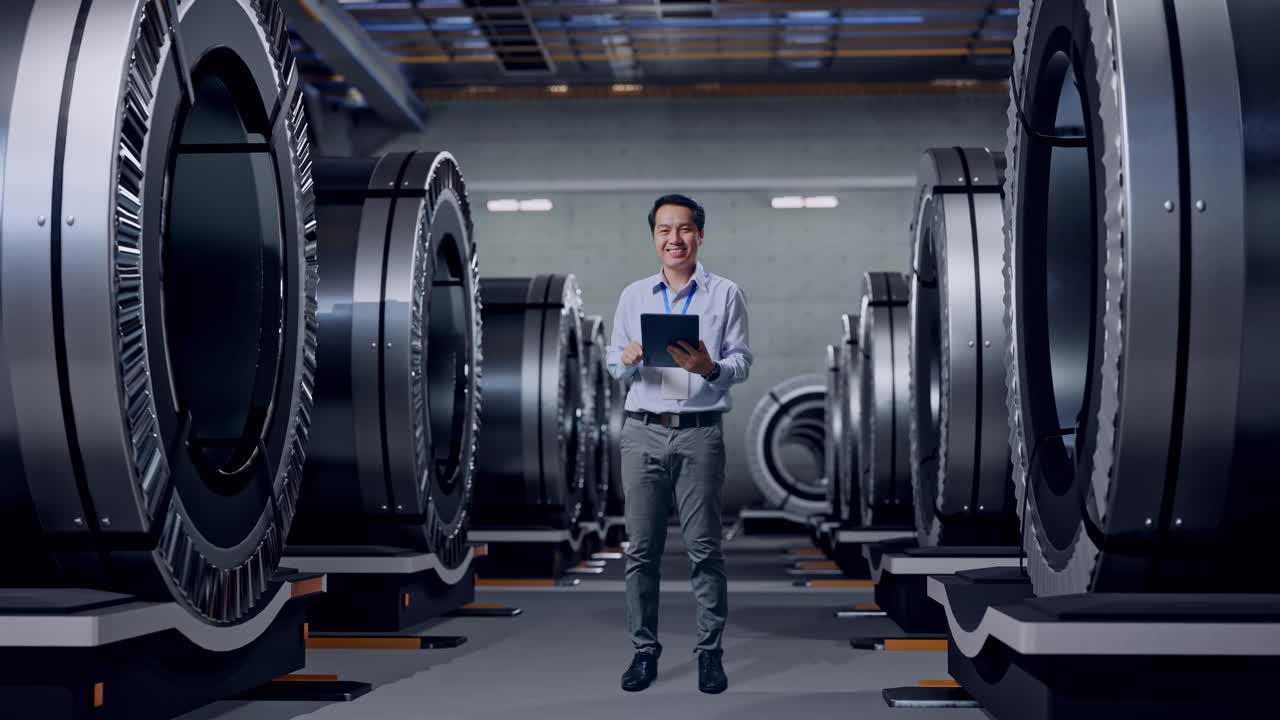 ingeniero de inspección de maquinaria industrial