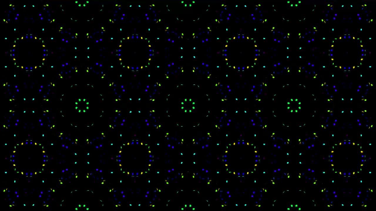 Abstract colored lights that look bright, fun on a black background.