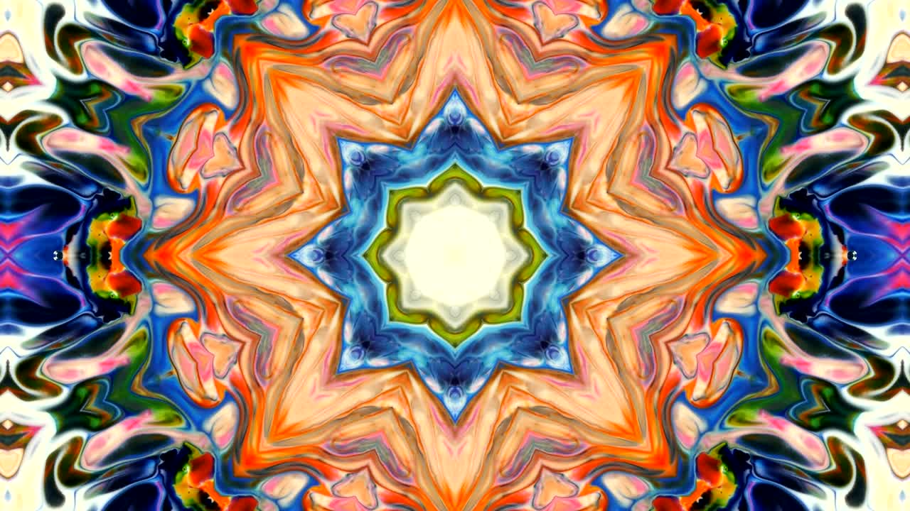 movimiento de fondo de kaleidoscopio abstractamente colorido