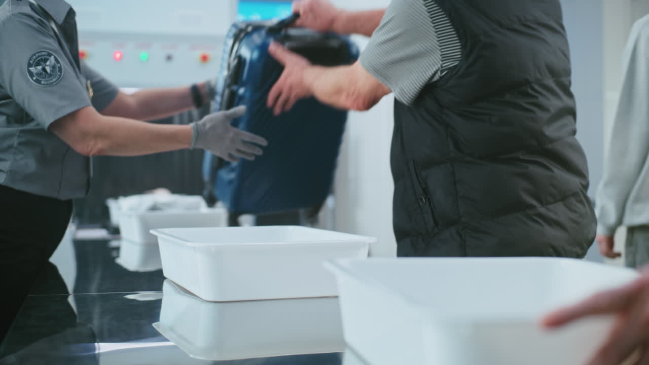 control de seguridad del aeropuerto