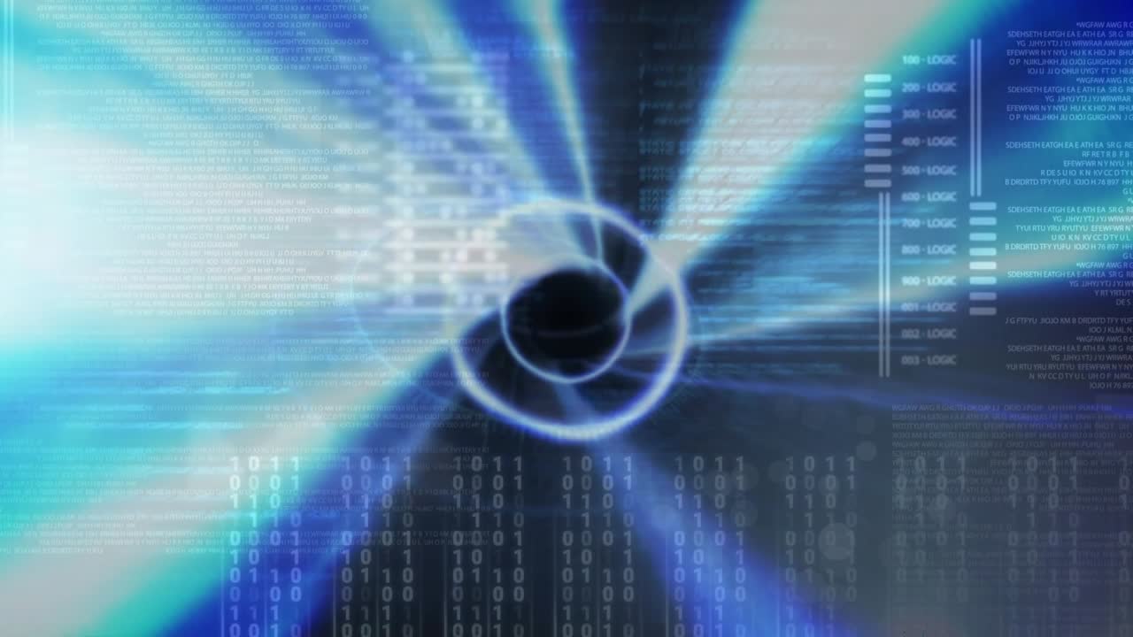 Animation of binary coding data processing over networks