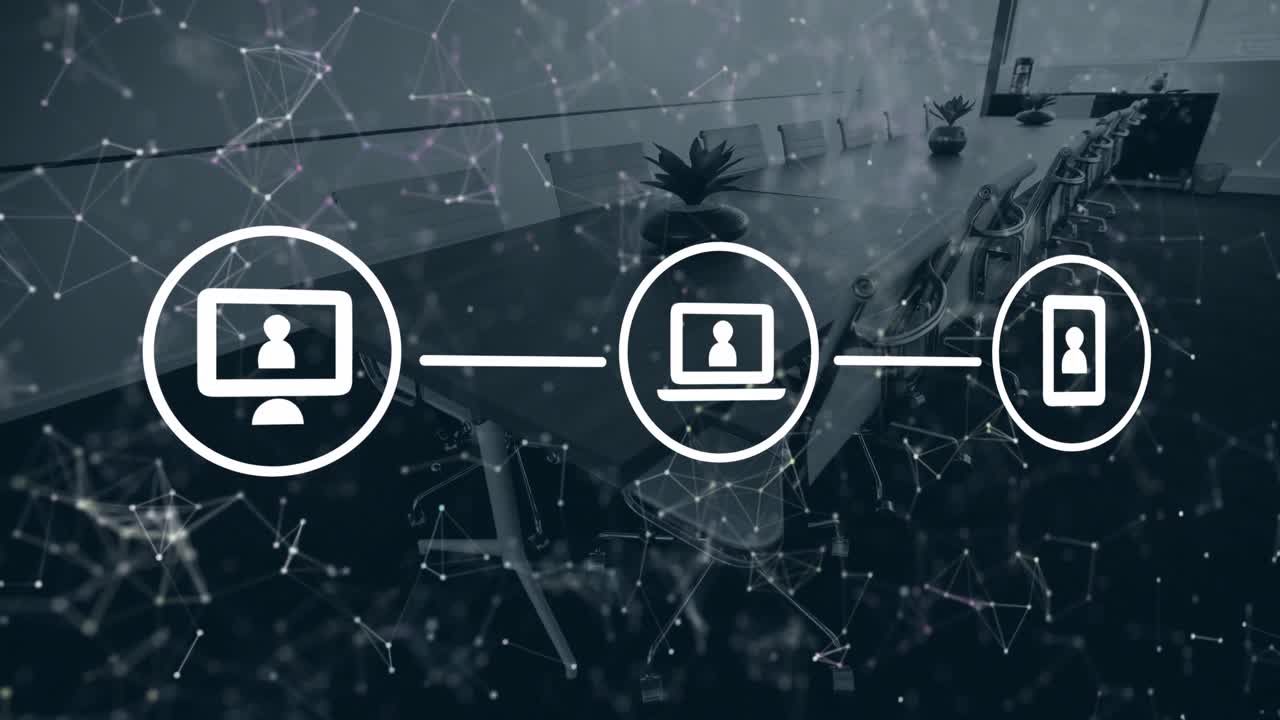 Animation of digital icons and data processing