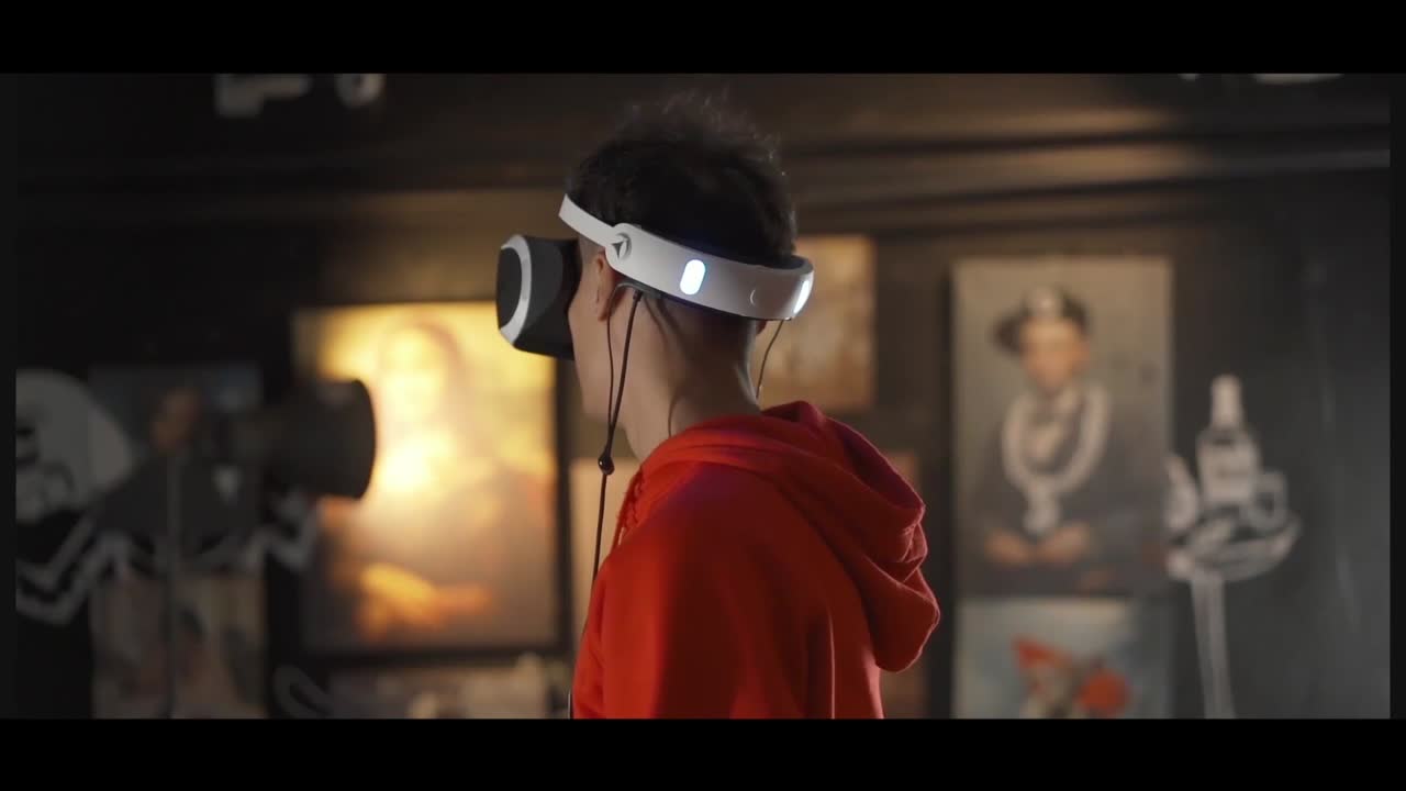 Un modello moderno di grafica in movimento progettato per contenuti video con transizioni di luce grunge