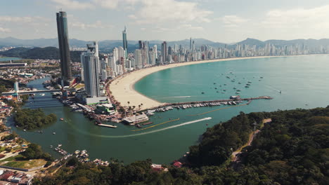 Aerial View of Balneário Camboriú, Brazil – Skyscrapers Meet the Sea
