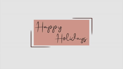 Cheerful-and-festive-pink-background-with-cursive-Happy-Holidays-text