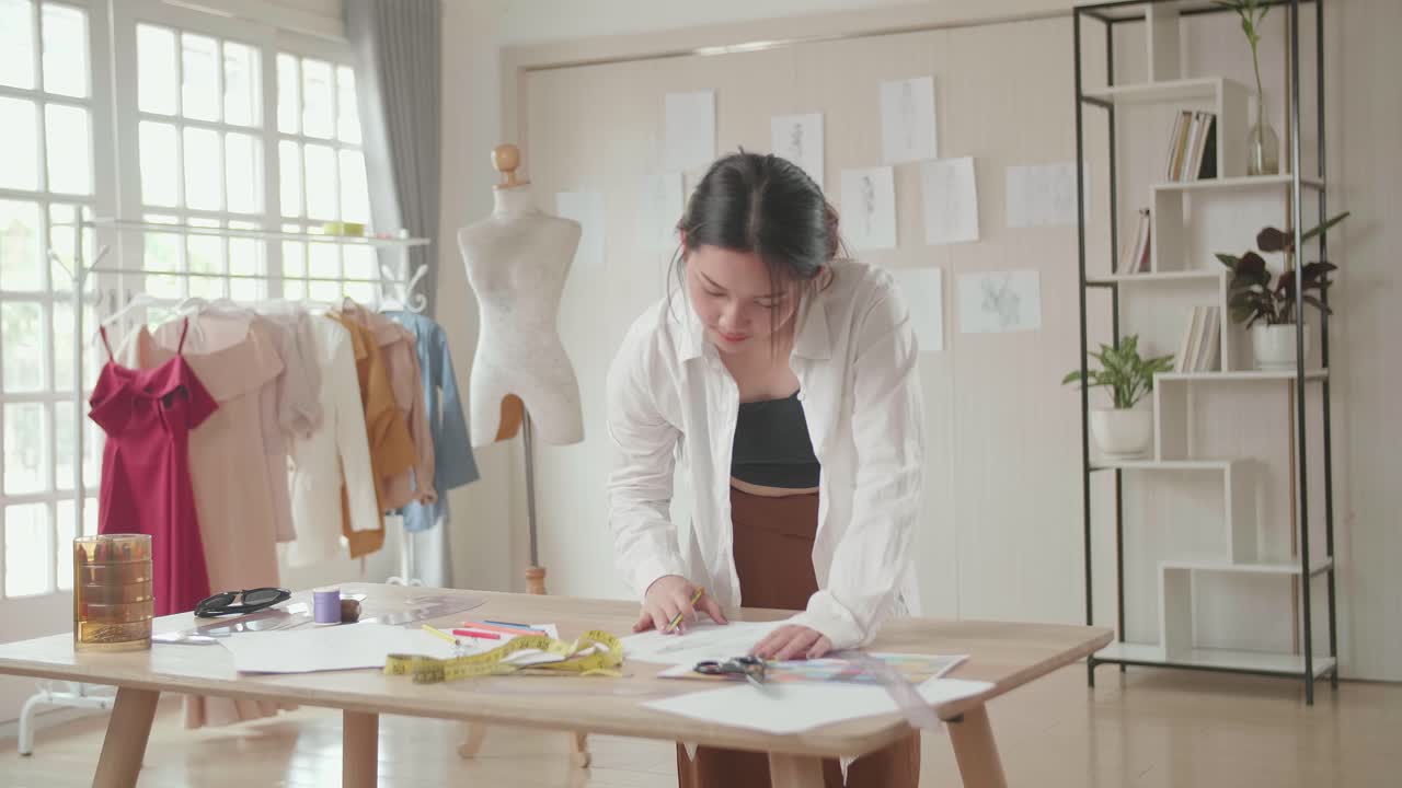 일 하는 패션 디자이너